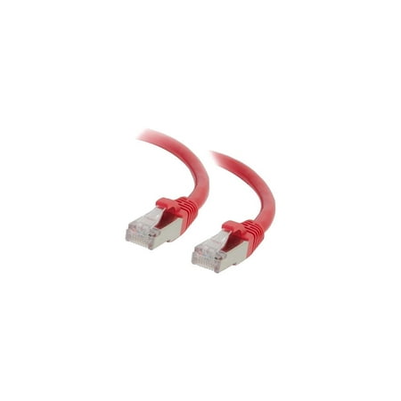 UPC: 0757120008422 | C2G 1ft Cat6 Snagless Shielded (STP) Network Patch Cable – Red