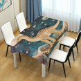 thumbnail image 4 of Yayeee Tablecloths 60" x 60" Rectangle Wrinkle Resistant Party Table Cover, Dinosaur at Night, 4 of 8