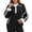 Black, variant on Half Zip Pullover Women Hoodie Y2k Raglan Quarter Zipped Hooded Sweatshirt