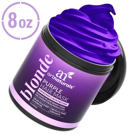 ArtNaturals Purple Hair Mask for Blonde, Silver & Platinum Hair - Removes Yellow