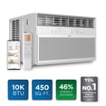 thumbnail image 4 of TCL 10,000 BTU Smart Inverter Window Air Conditioner (White) - 450 Sq Ft, Up to 46% Energy Savings, Quiet Cooling Tech, 3-in-1 Cooling, Fan & Dehumidifier, Matter Wi-Fi, Remote Control - W10WC72, 4 of 25
