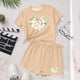 thumbnail image 4 of Vestido de manga corta para niños Día de San Patricio impreso de dos piezas Conjunto de cuello redondo con pantalones cortos, blusa de manga corta, 4 of 6