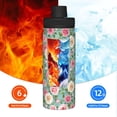thumbnail image 5 of Fotbe Rose Flowers Pattern 18 Oz Sports Insulated Kettle Vacuum Cup Stainless Steel Travel Mug Cup Thermal Flask,Insulated Kettle for Cycling Gym Basketball Outdoor, 5 of 7