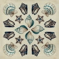 thumbnail image 2 of Vess, June Erica 20x20 White Modern Wood Framed Museum Art Print Titled - Coastal Kaleidoscope I, 2 of 4