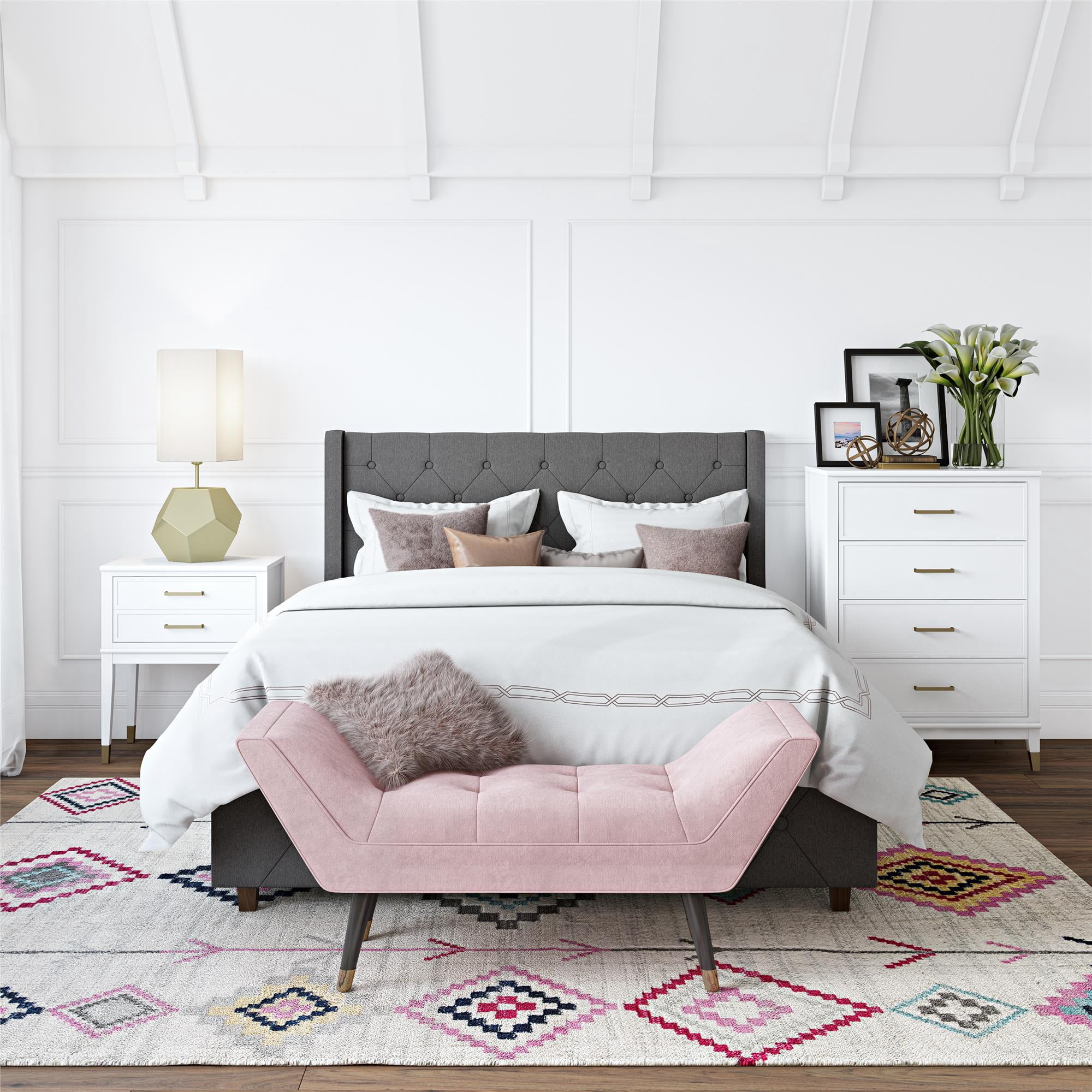 CosmoLiving by Cosmopolitan Westerleigh 4-Drawer Dresser, White