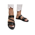 thumbnail image 3 of Frontwalk Women's Slides Backless Sandal Slip On Flat Sandals Beach Comfort Slippers Womens Open Toe Slide Black 8.5, 3 of 5