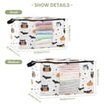 thumbnail image 2 of Foldable Clothes Storage Bags Clothes Organizer Bin with Clear Windows for Clothes Bedding Owls and Pumpkins, 2 of 6