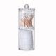 thumbnail image 1 of Estuche de maquillaje acrílico transparente para bolitas de algodón, hisopos y bastoncillos de algodón para baño, tarro para guardar maquillaje, almacenamiento de bolitas de algodón, 1 of 5