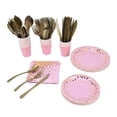 thumbnail image 4 of Pink Birthday Plates, Food Grade Elegant Style Pink Party Supplies For Tea For Wedding For Party ANGGREK Otros, 4 of 8