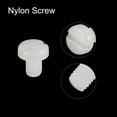 thumbnail image 4 of Unique Bargains Nylon Machine Screws, M5x8mm Slotted Pan Head Fasteners Bolts, White 50Pack, 4 of 4
