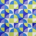 thumbnail image 1 of oneOone Cotton Cambric Blue Fabric Geometric Fabric For Sewing Printed Craft Fabric By The Yard 56 Inch Wide, 1 of 4