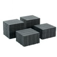 thumbnail image 3 of Plastic Interlocking Deck Tiles,44 Pack Patio Deck Tiles,12"x12" Square Waterproof Outdoor All Weather Use, Patio Decking Tiles for Poolside Balcony Backyard, Grey, 3 of 7