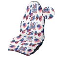 thumbnail image 6 of Bulopur 250th Birthday of America Car Seat Cover Towel for Women Waterproof Front Seat Cover for Holiday Non Slip Athletic Towel for Parade Fit SUV Sedan Truck, 6 of 8