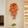 thumbnail image 6 of Simulated Rattan-Fall&nbsp;Decor-39 Inch Halloween Autumn Maple Vine Hanging | 5 Pronged Maple Vine | Autumn Artificial Plant Decorative Vine | Porch Wall Hanging Wedding Background Decoration, 6 of 9