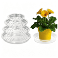 thumbnail image 5 of Plastic Saucers 5 Pack Self Watering Tray for Indoor Outdoor Pots - 12 Inch Round Drip Tray for Flower Pots Planters Water Catcher Tray for Garden Container Drainage Saucer, 5 of 6