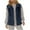 Navy, variant on APEXFWDT Women's Fleece Vest - Zip-Up Collared Loose Casual Vest Sleeveless Layered Coat for Winter Office Lounging,S,Beige