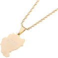 thumbnail image 1 of HAHDAXIA Old Sudan Pendant Necklaces Gold Color Sudan Map Juba Jewelry African, 1 of 3