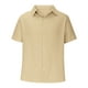 thumbnail image 5 of pstuiky Mangas cortas para hombre, Camisa informal de verano para hombre, de color liso, de manga corta y con solapa y botones. ropa de hombre xxl, 5 of 6