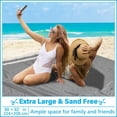 thumbnail image 2 of Oversized Turkish Beach Towel Blanket XXL Cotton Sandproof Towels Boho Woven Extra Large Big Sand Free Giant Throw Thick Blankets Huge Quilt XL Picnic Camping Necessities Cloud For Adult Gifts Beige, 2 of 7