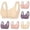 48# Beige, variant on Women's Candy Print Front Closure Bra Wireless Comfort Everyday Support Bra 2026 Wide Straps Underwear Beige 38
