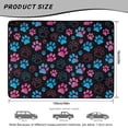 thumbnail image 7 of Jeiento Pink Blue Splatter Paw Print Car Trunk Mat 29"x39", All Weather Cargo Liner Non Slip Stain Resistant Protector for Sedan SUV Truck Van, 7 of 7
