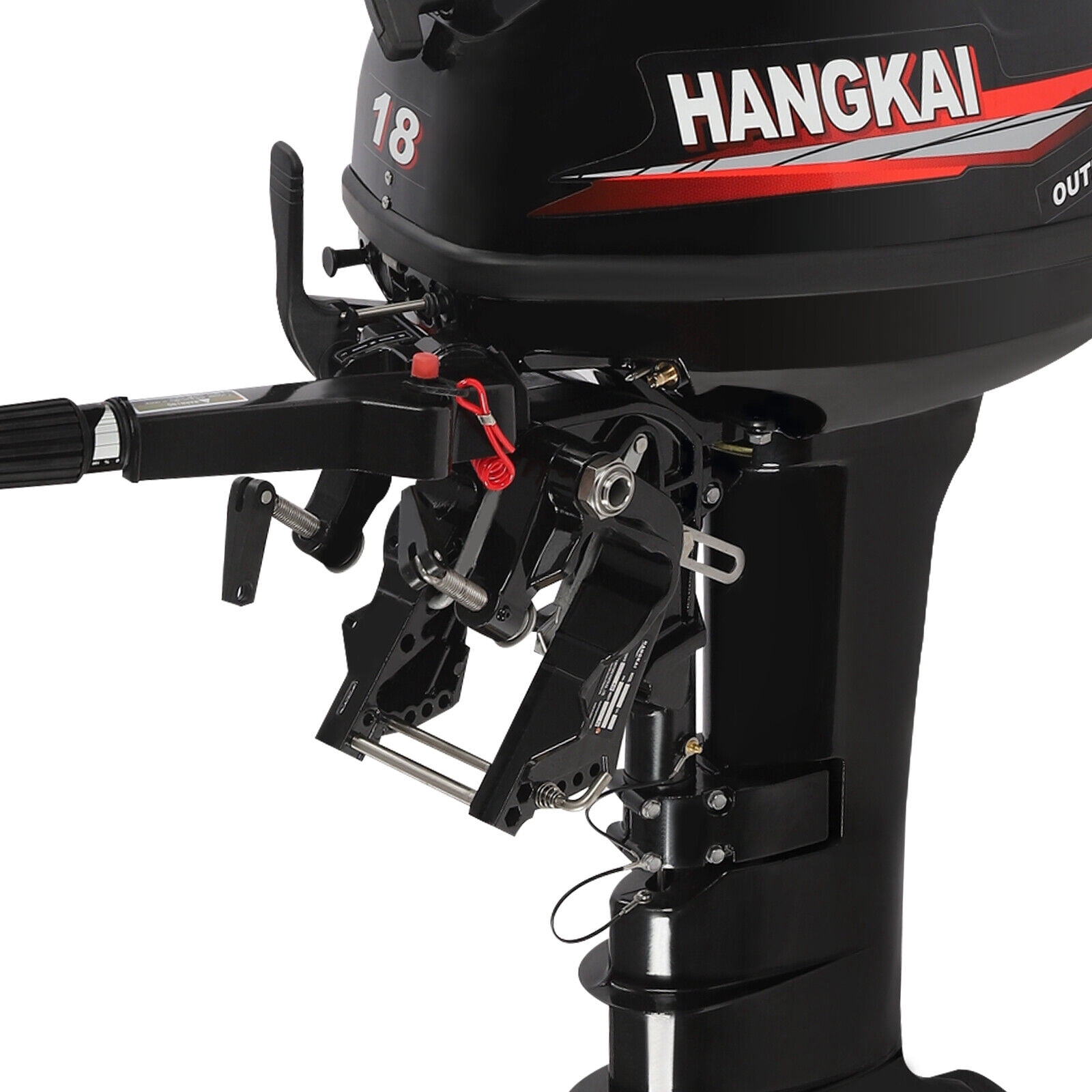 HANGKAI 2 Stroke 18 HP Outboard Motor Boat Engine Water Cooled System Long Shaft