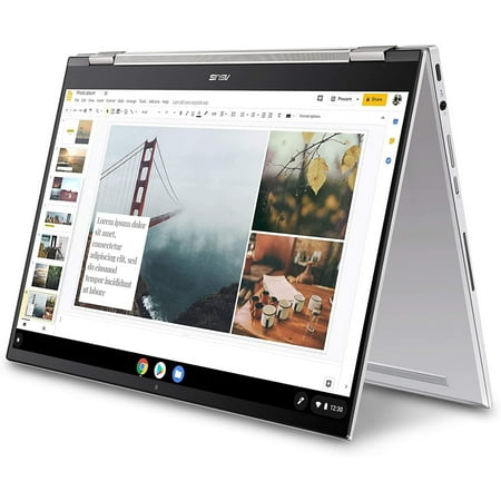 ASUS Chromebook Flip 14" FHD Touchscreen Laptop, Intel Core i5-10210U, 16GB RAM, 512GB SSD, Chrome OS/Windows, Aerogel White, C436FA-DS599T-W