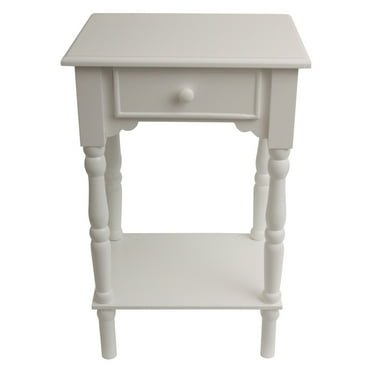 Dhp Rosewood Tall End Table White Com Dhp Rosewood Tall End Table White, Decor Therapy Side Table Satin Black