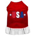 thumbnail image 1 of Robe Imprimée Étoile Usa Rouge avec Blanc TTTG (20), 1 of 1