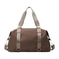 thumbnail image 1 of Bolsa de viaje elegante para artículos de aseo, bolsa de gimnasio para mujer, ideal para actividades al aire libre y fines de semana. Caqui, 1 of 7