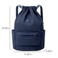 thumbnail image 3 of Teissuly Waterproof Drawstring Gym Backpack Bag for Men & Women, Sport Gym Sack Mini Travel Daypack Teissuly WER202401226013, 3 of 6