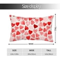 thumbnail image 5 of Valentines Day Pillow Covers 12X20 Inch Set of 2 for Valentines Decor, Pink Red Love Heart Throw PillowsValentine's Day Decorative Pillow Case Lumbar Cushion Covers for Home Sofa Couch Outdoor, 5 of 5