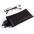 thumbnail image 3 of ORUYROP Squeeze Leather Sunglasses Pouch-3 Pack Spring Storage Glasses Pouch Holder, 3 of 6