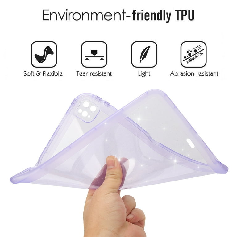 SuperShield Case For IPad (A16) 11th/10th Generation (2025/2022) With Screen Protector, Soft Back Shell Slim Folio Stand Shockproof Tablet Cover, Auto Wake/Sleep (Red) | Best Buy Canada