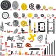 thumbnail image 3 of 854pcs Technic Parts and Pieces Set: Gears, Axles, Pins, Connectors, Differential, Tracks, Shock Absorbers, etc. Compatible with Major Brands. Toy Building Block for MOC Technical Accessories kit., 3 of 6