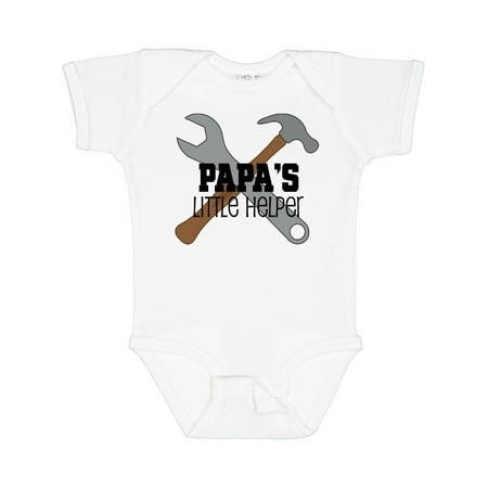 

Inktastic Papa s Little Helper Gift Baby Boy Bodysuit