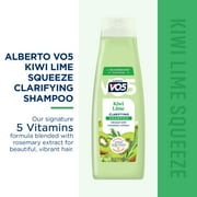 (2 pack) Alberto VO5 Kiwi Lime Clarifying Shampoo with Rosemary Extract, Paraben Free, Silicone Free, Vitamin-Enriched Formula for Deep Clean & Shine