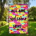 thumbnail image 3 of All are Welcome Here Funny Garden Flags Decorative Outdoor Flags Simple and Light 12 X 18 Inches Double Sided, 3 of 4