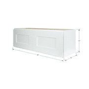Hollywood Fabiani Design Shaker Wall Kitchen Cabinet Ready to Assemble 30 in. W x 12 in. D x 12 in. H White
