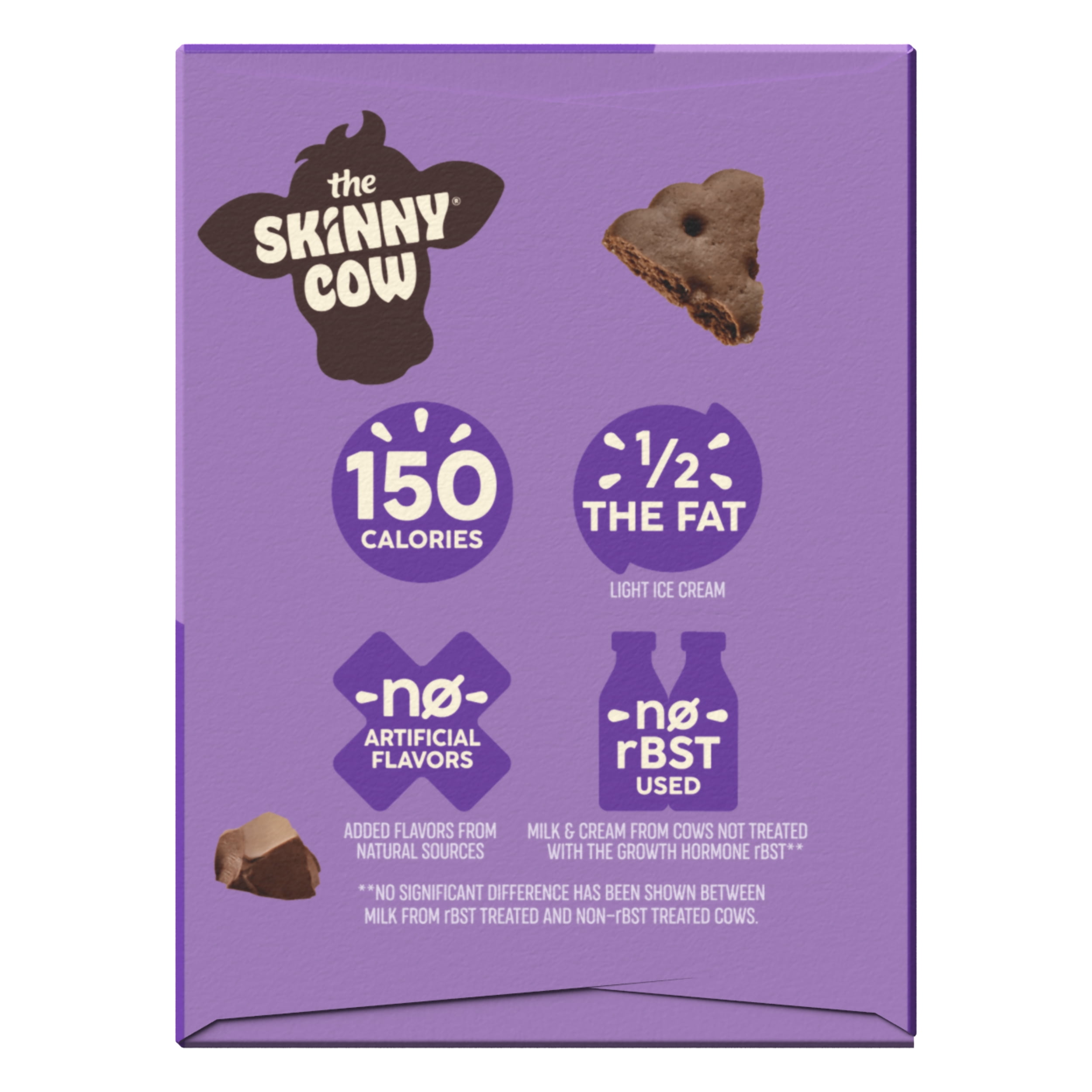 Skinny Cow Dynamic Duo Vanilla & Chocolate Ice Cream Sandwiches, 6 Count, 24.0 oz