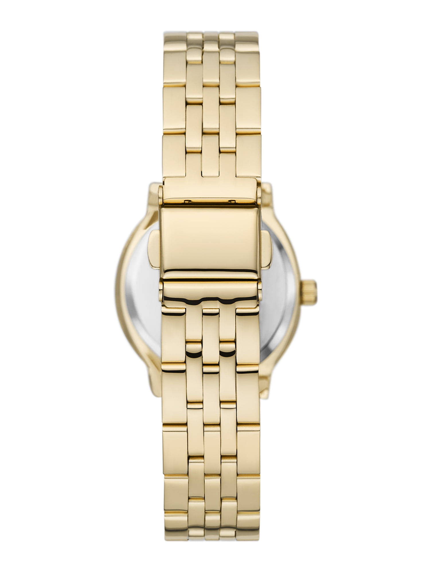 Time & Tru Women's Wristwatch: Gold Tone Oval Case and Dial, 5 Link Bracelet (FMDOTT097)