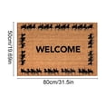 thumbnail image 3 of AuroraX Coir Western Horse Doormat Farmhouse Front Door Mat Non Slip Heavy Duty Indoor Outdoor Rustic Durable Welcome Doormat Brown, 3 of 6