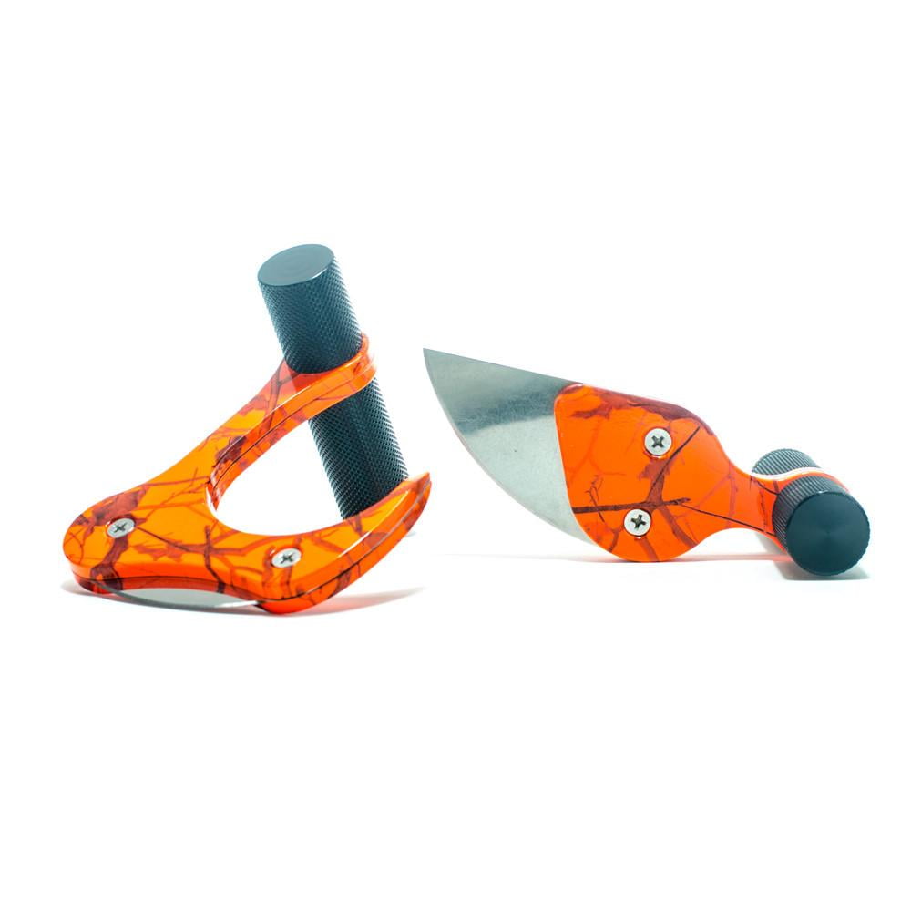 Raptorazor Aluminum Hydro Dipped Big Game Skinner and MANO Hunting Knife Combo