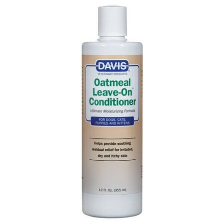 Leave On Oatmeal Pet Conditioner Concentrate Dog Cat Soothing Moisturize Relief (12 oz)