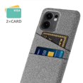 thumbnail image 2 of For Oppo Reno13 F 5G Case Cloth + Hard PC Phone Cover with Dual Card Slots -, 2 of 5