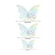 thumbnail image 4 of Decoración Mariposas,3d Pared Colore Metálicos Hueco PLATA LASER, 4 of 5