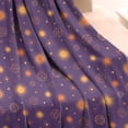 thumbnail image 3 of Purple Sun Star Circle Pattern Blanket,Comfortable Soft Flannel Throw Blanket,All Season,Warm Lightweight Blankets for Sofa Bed Couch Living Room Chair,50"x60", 3 of 4