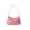 Pink, variant on Shoulder Bag for Women Faux Suedes Slings Hobos Handbag Retro Clutches Purse with Zipper Closure for Evening Party