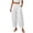 White, variant on felwors Barrel Pants Women Cotton Palazzo High Waisted Balloon Pants Summer Casual Beach Boho Wide Leg Baggy Trousers White for Size XXL
