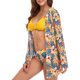 thumbnail image 2 of Elegante traje de baño dividido de tres piezas con estampado cómodo para mujer Mostrar cintura sin cables con almohadilla Conjunto de bikini cómodo sólido OAVQHLG3B Store  lin121212, 2 of 4